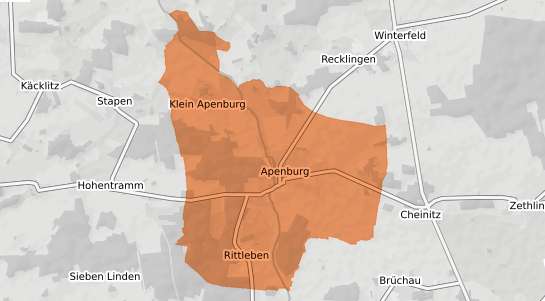 Mietspiegelkarte Apenburg Winterfeld Apenburg